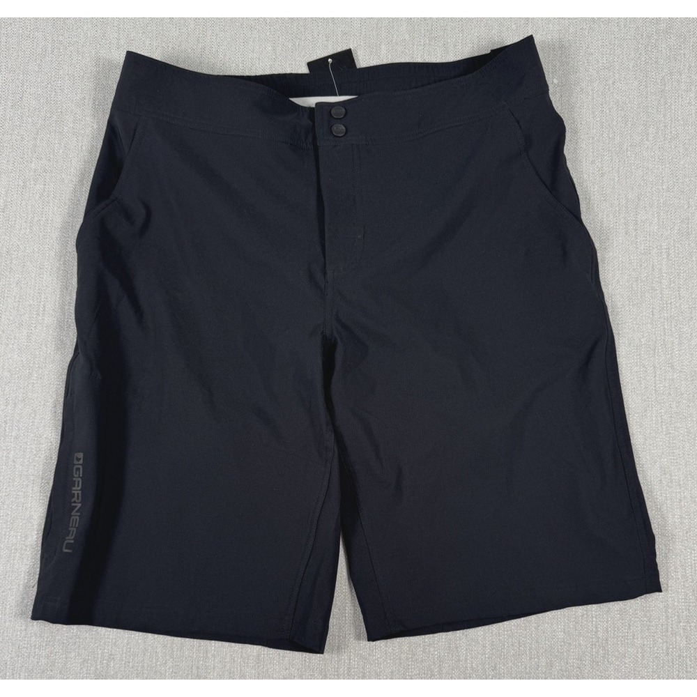 Louis Garneau Men XL MTB Shorts & Separate Padded Liner Set 2pc Black NWT